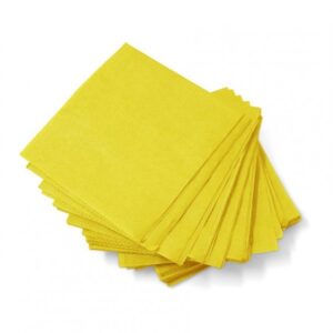 GUARDANAPO PAPEL 19 5 X 21 5CM AMARELO C 50 UN