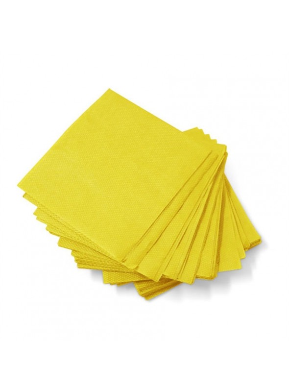 GUARDANAPO PAPEL 19 5 X 21 5CM AMARELO C 50 UN