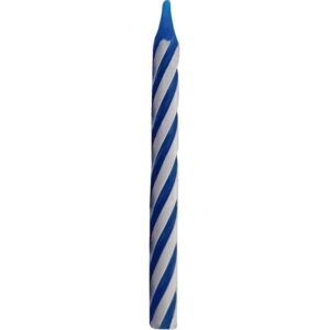 VELA ANIVERSARIO PALITO ESPIRAL AZUL C 20 UN