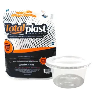 KIT POTE C/TAMPA TOTALPLAST 250ML