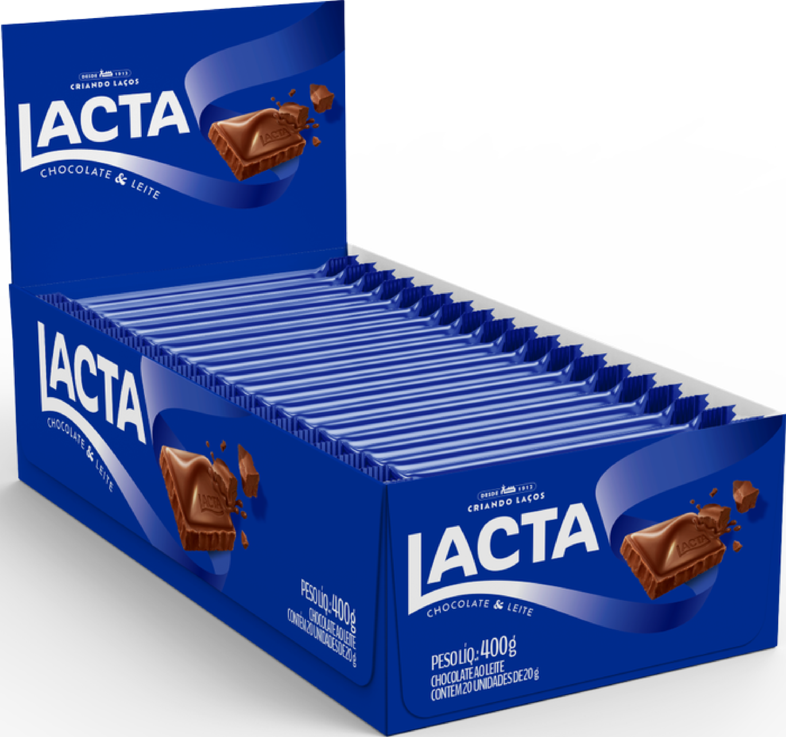 Lacta ao Leite 20g cx c/20 und