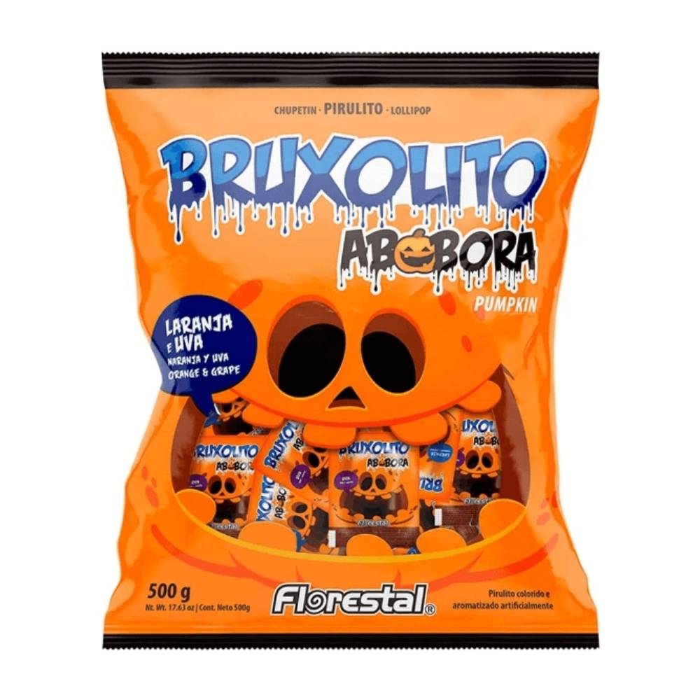 PIRULITO BRUXOLITO ABOBORA 500G