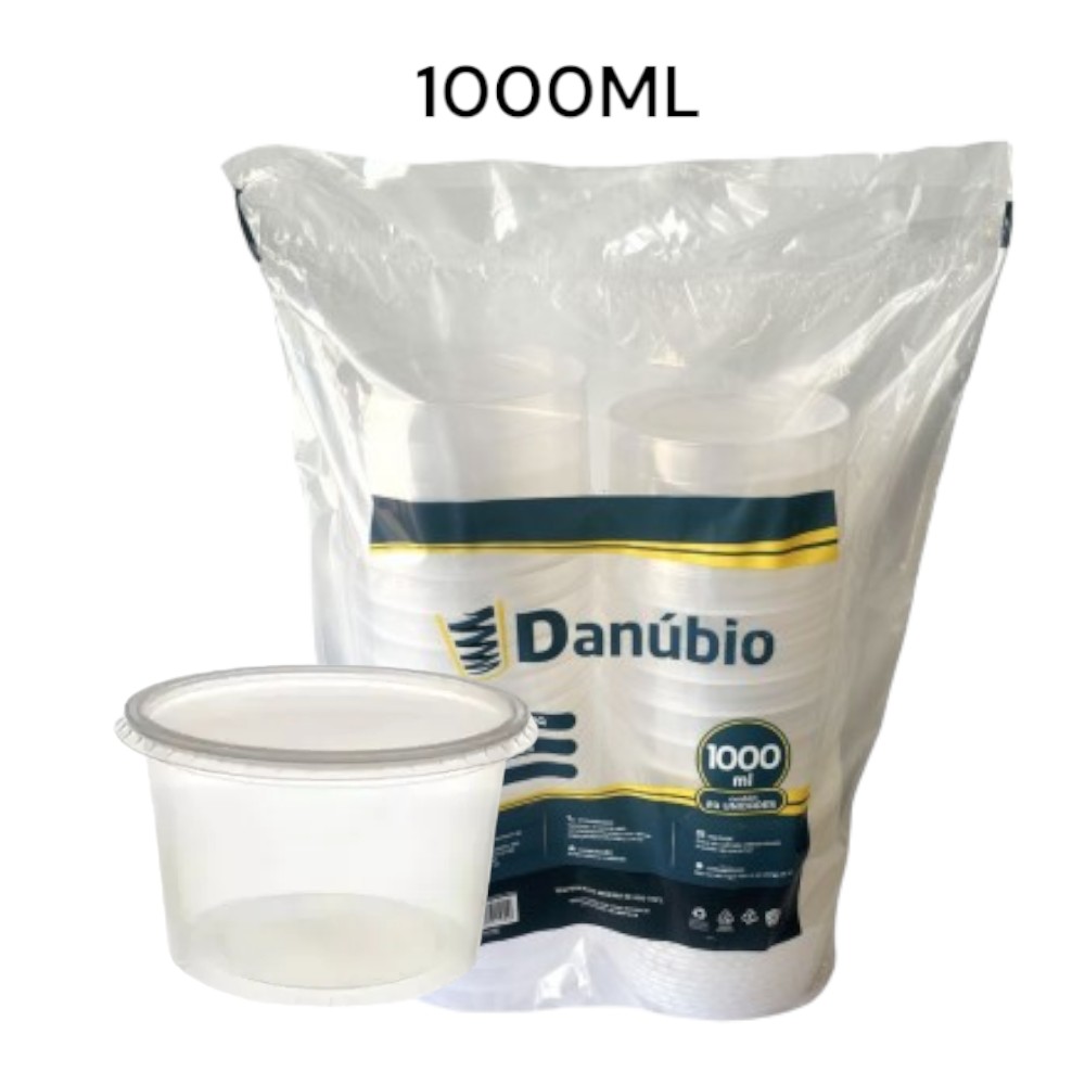 KIT POTE COM TAMPA DANUBIO 1L