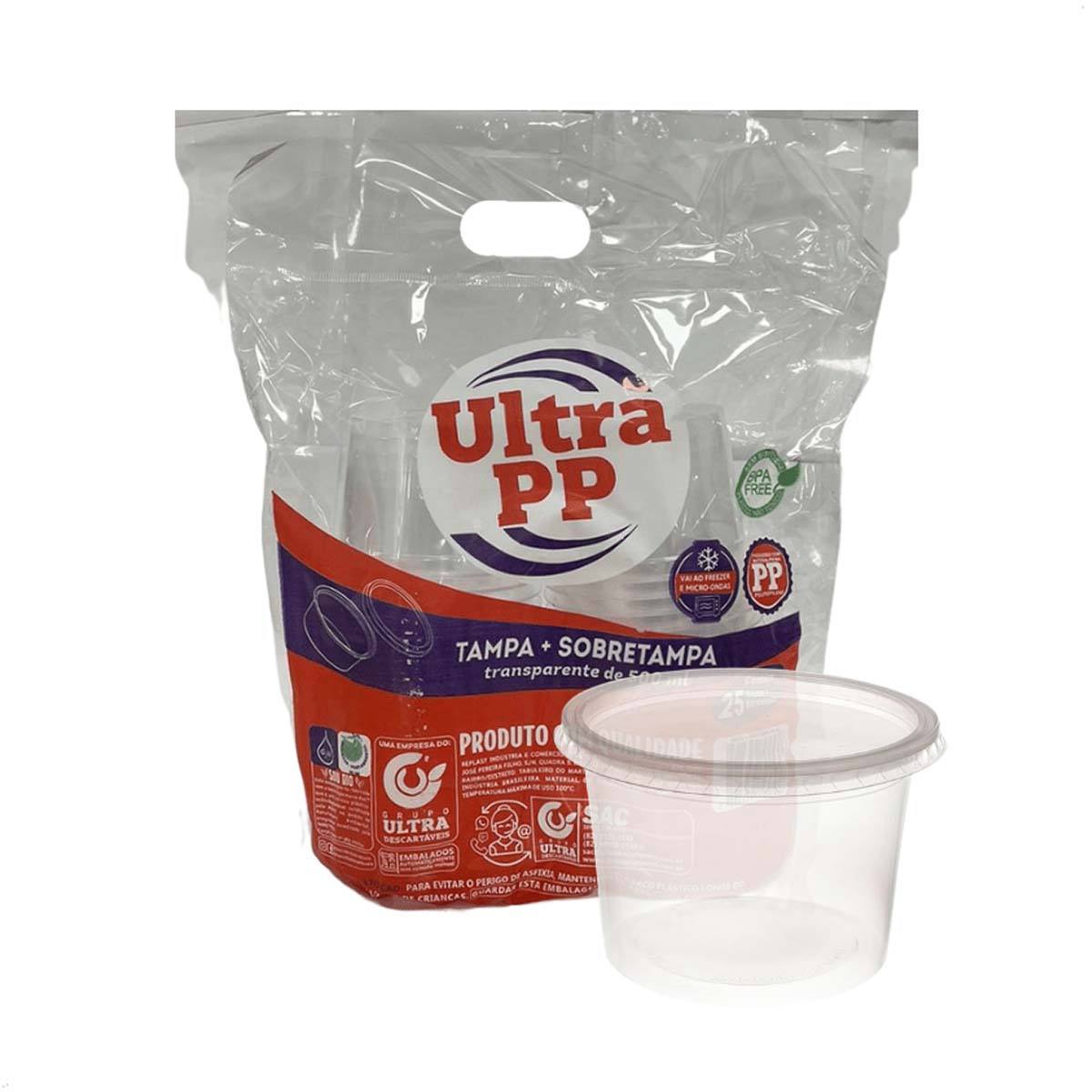 KIT POTE COM TAMPA ULTRA 1L