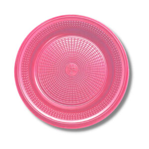PRATO PLASTICO ROSA 15 CM C 10 UN