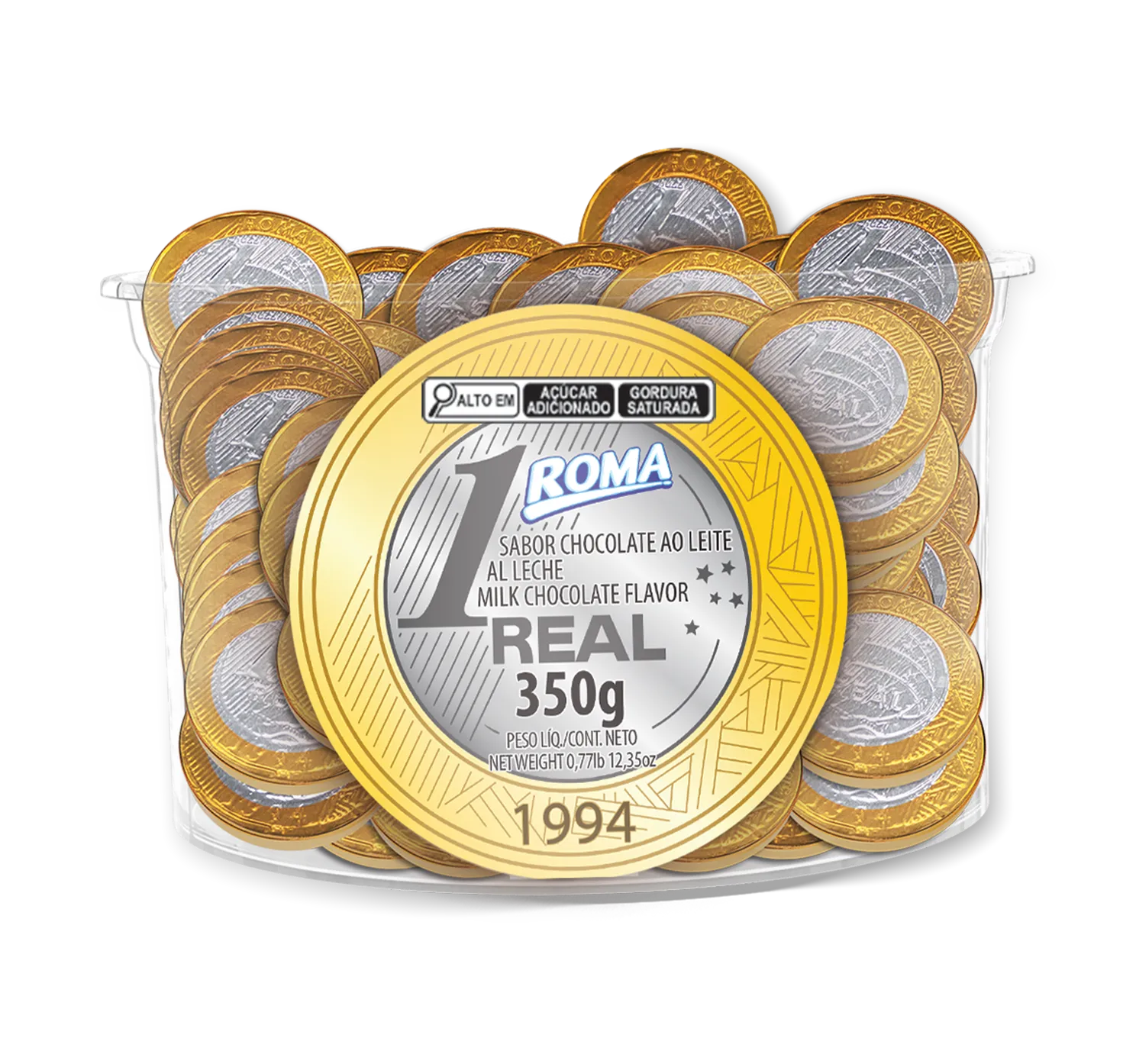 MOEDAS AO LEITE POTE 340G UN