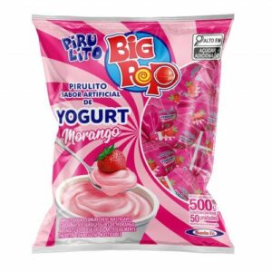 PIRUL BIG POP YOGURTE MORANGO 500G