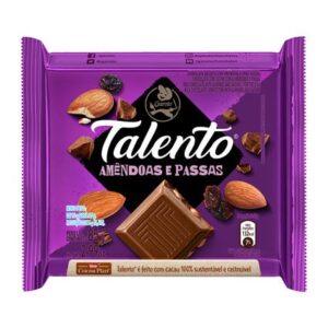 choc talento amendoas e passas