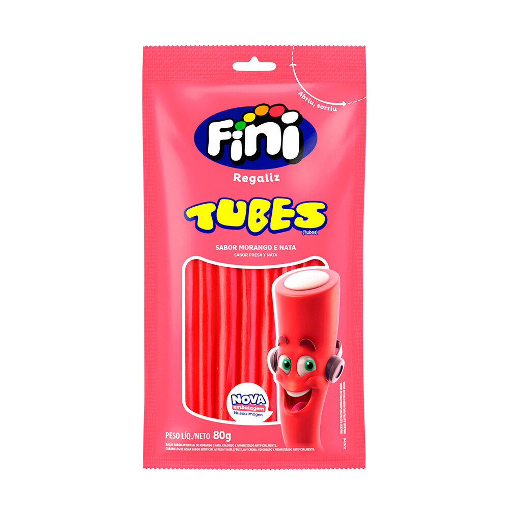BALA GEL TUBES 35GR FINI MORANGO UN