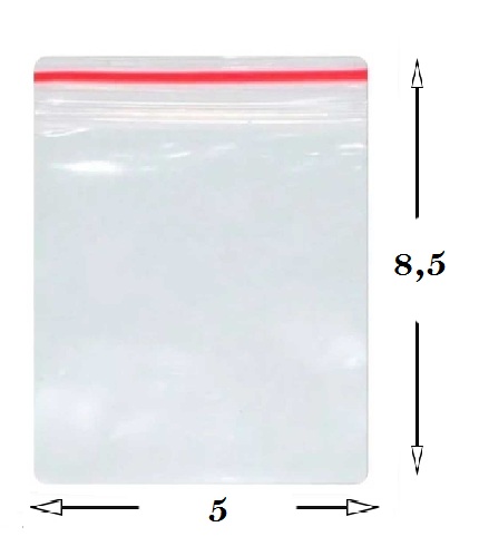 SACO ZIP 5X8,5 C/100